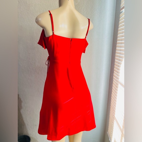 Bebe red dress size 0 see pics for measurements - Picture 13 of 15